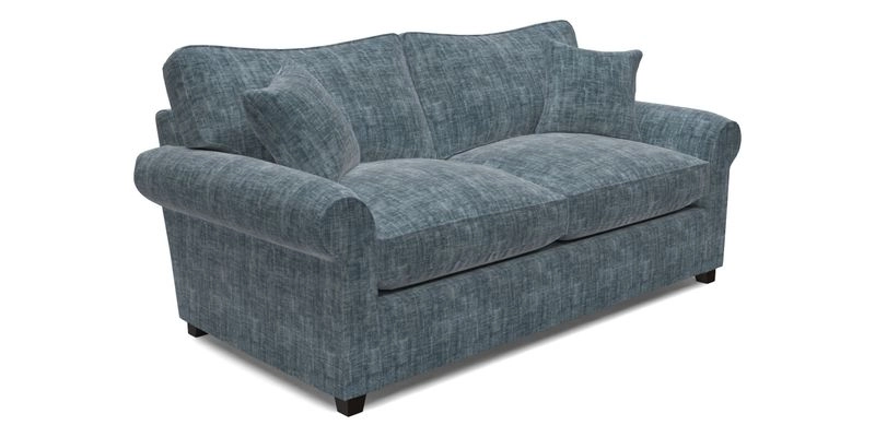 Waverley 3 Seater Sofa Bed in wo Tone Plain Biscuit