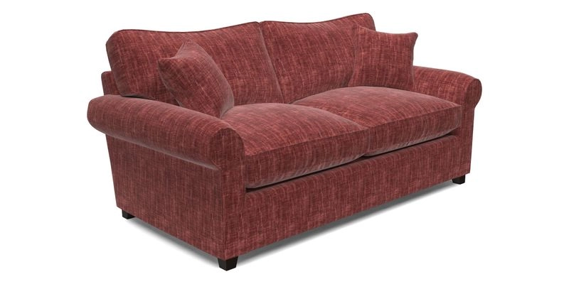 Waverley 3 Seater Sofa Bed in wo Tone Plain Biscuit