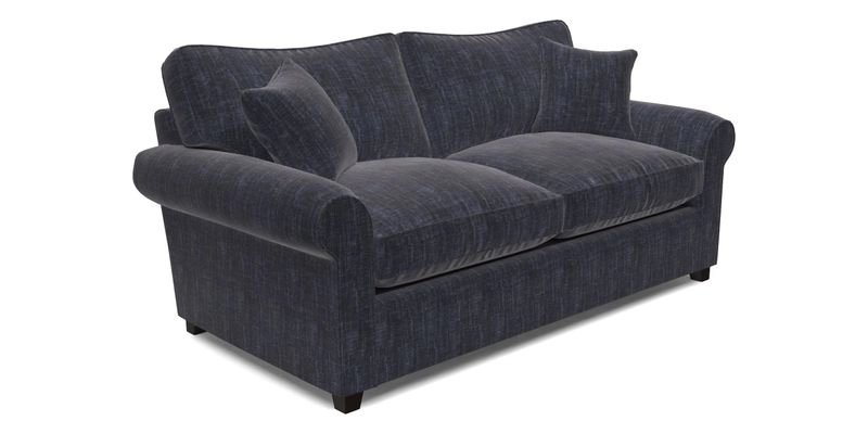 Waverley 3 Seater Sofa Bed in wo Tone Plain Biscuit
