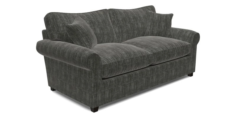 Waverley 3 Seater Sofa Bed in wo Tone Plain Biscuit
