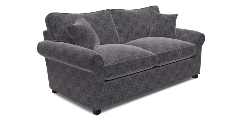 Waverley 3 Seater Sofa Bed in wo Tone Plain Biscuit