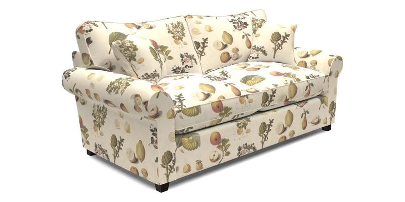 Waverley 3 Seater Sofa Bed in wo Tone Plain Biscuit