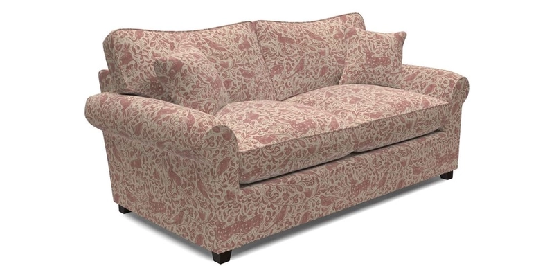 Waverley 3 Seater Sofa Bed in wo Tone Plain Biscuit