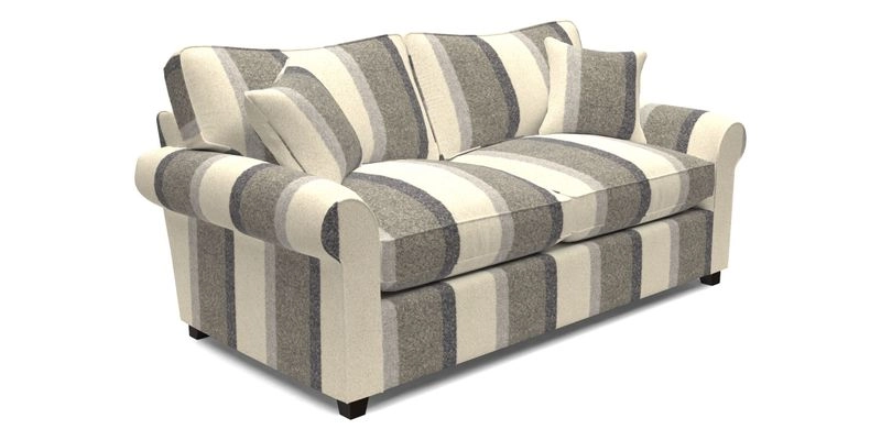 Waverley 3 Seater Sofa Bed in wo Tone Plain Biscuit