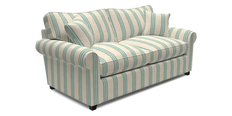 Waverley 3 Seater Sofa Bed in wo Tone Plain Biscuit