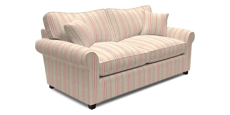 Waverley 3 Seater Sofa Bed in wo Tone Plain Biscuit
