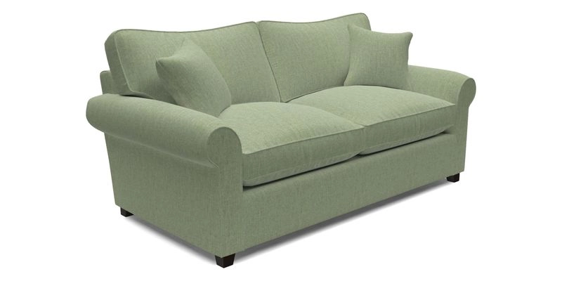 Waverley 3 Seater Sofa Bed in wo Tone Plain Biscuit