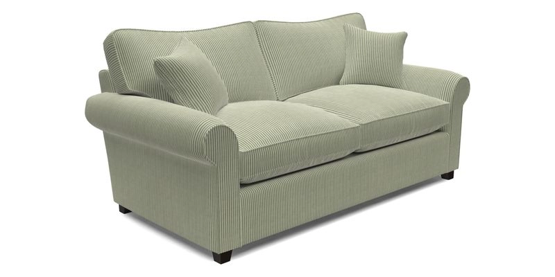 Waverley 3 Seater Sofa Bed in wo Tone Plain Biscuit