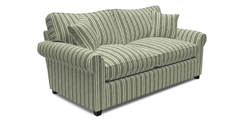 Waverley 3 Seater Sofa Bed in wo Tone Plain Biscuit