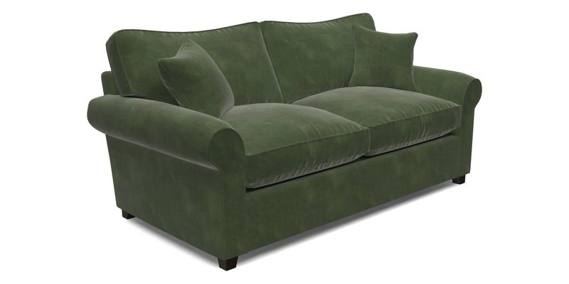 Waverley 3 Seater Sofa Bed in wo Tone Plain Biscuit