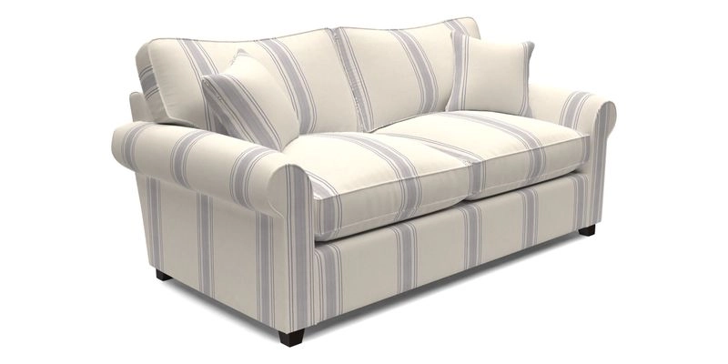 Waverley 3 Seater Sofa Bed in wo Tone Plain Biscuit