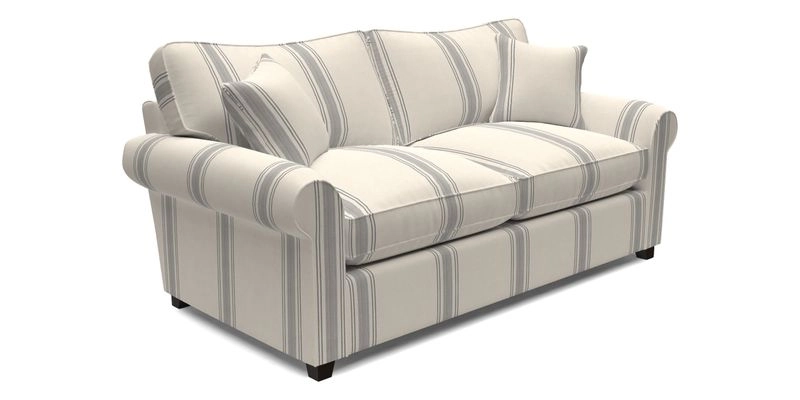Waverley 3 Seater Sofa Bed in wo Tone Plain Biscuit