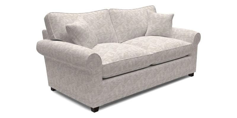 Waverley 3 Seater Sofa Bed in wo Tone Plain Biscuit