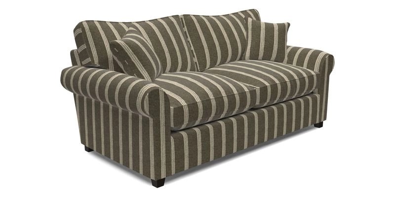 Waverley 3 Seater Sofa Bed in wo Tone Plain Biscuit