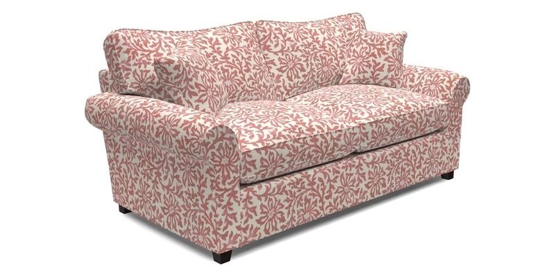 Waverley 3 Seater Sofa Bed in wo Tone Plain Biscuit