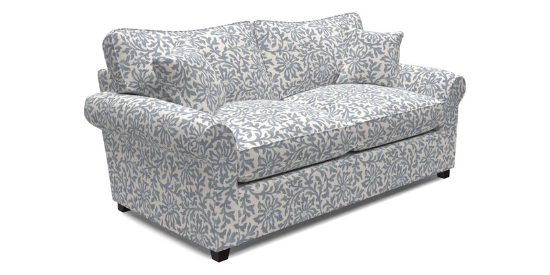 Waverley 3 Seater Sofa Bed in wo Tone Plain Biscuit