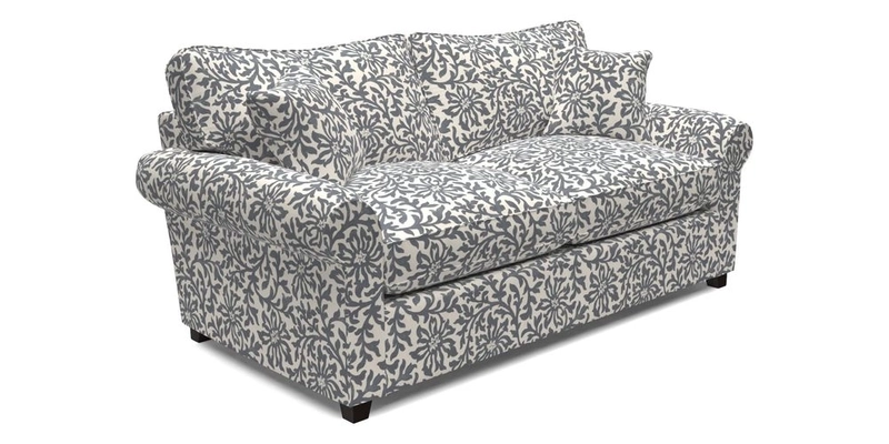 Waverley 3 Seater Sofa Bed in wo Tone Plain Biscuit