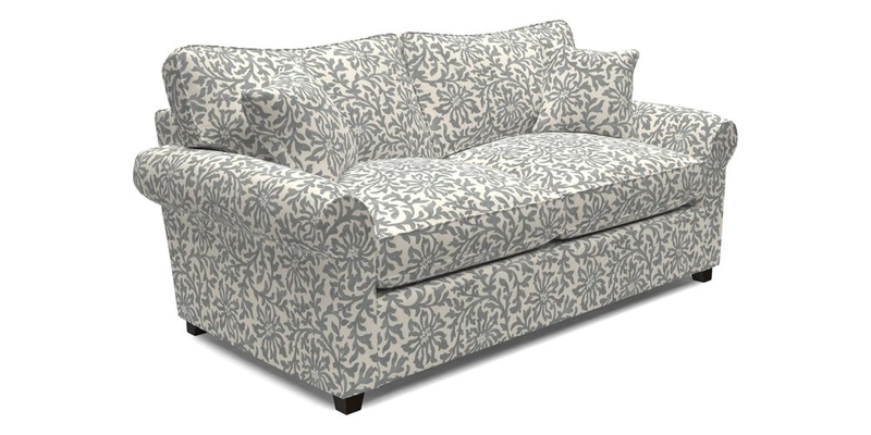 Waverley 3 Seater Sofa Bed in wo Tone Plain Biscuit