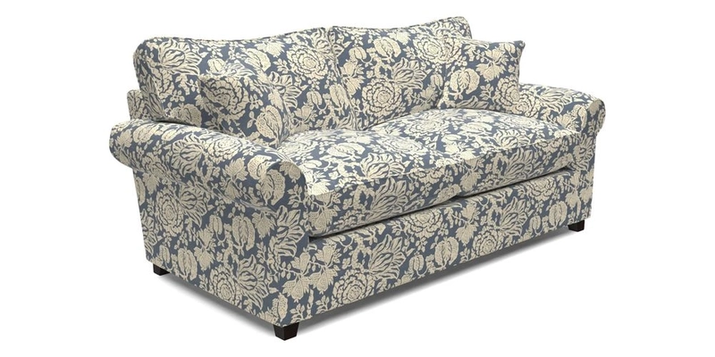 Waverley 3 Seater Sofa Bed in wo Tone Plain Biscuit