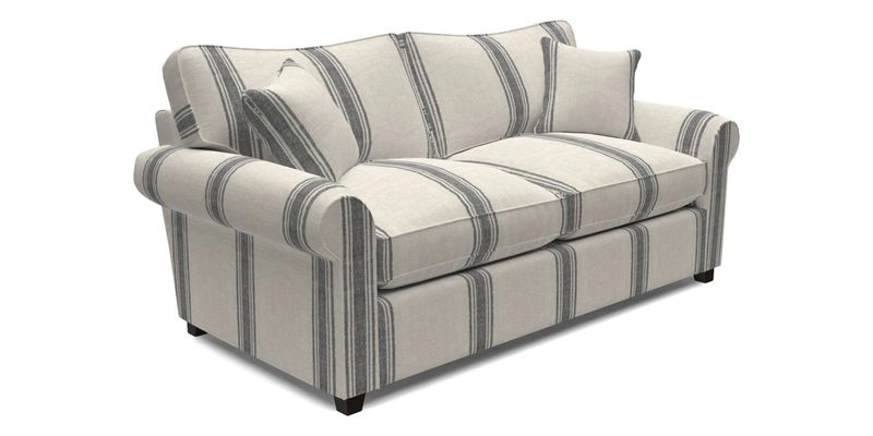 Waverley 3 Seater Sofa Bed in wo Tone Plain Biscuit