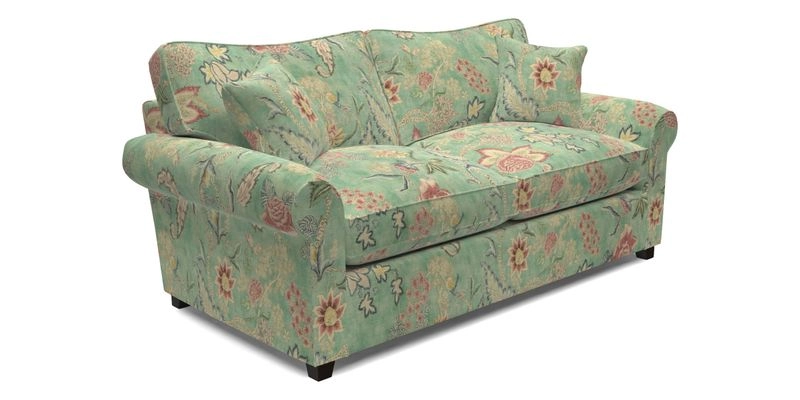 Waverley 3 Seater Sofa Bed in wo Tone Plain Biscuit