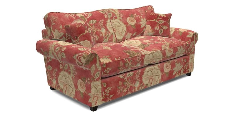 Waverley 3 Seater Sofa Bed in wo Tone Plain Biscuit