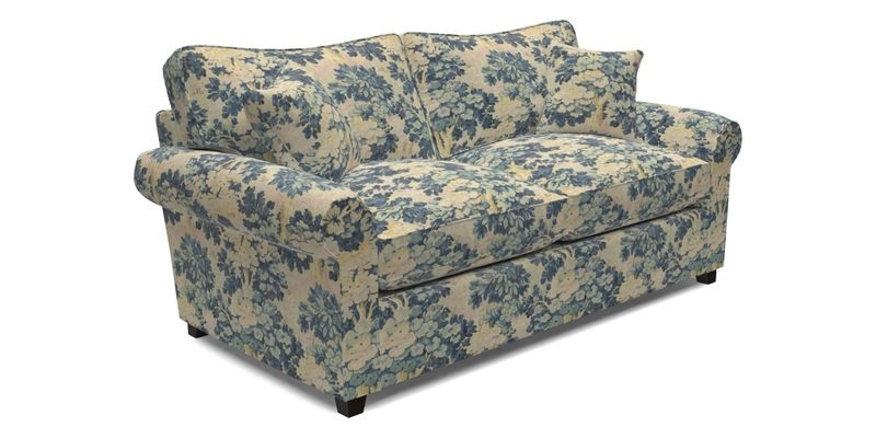 Waverley 3 Seater Sofa Bed in wo Tone Plain Biscuit