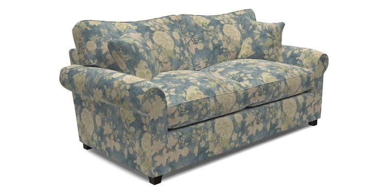 Waverley 3 Seater Sofa Bed in wo Tone Plain Biscuit