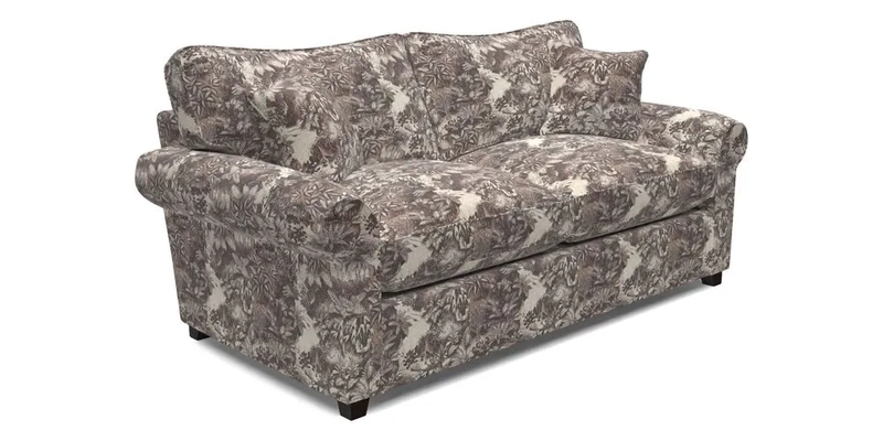 Waverley 3 Seater Sofa Bed in wo Tone Plain Biscuit