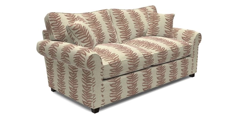 Waverley 3 Seater Sofa Bed in wo Tone Plain Biscuit