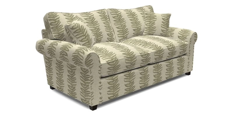 Waverley 3 Seater Sofa Bed in wo Tone Plain Biscuit