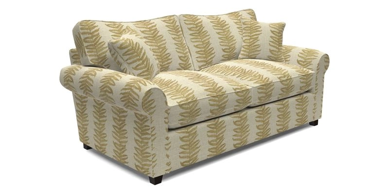 Waverley 3 Seater Sofa Bed in wo Tone Plain Biscuit