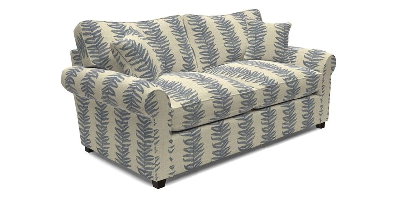 Waverley 3 Seater Sofa Bed in wo Tone Plain Biscuit