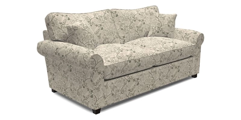 Waverley 3 Seater Sofa Bed in wo Tone Plain Biscuit