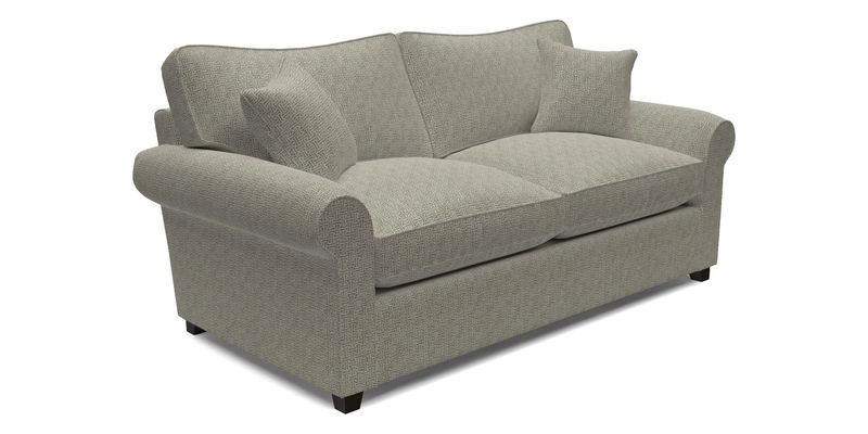 Waverley 3 Seater Sofa Bed in wo Tone Plain Biscuit