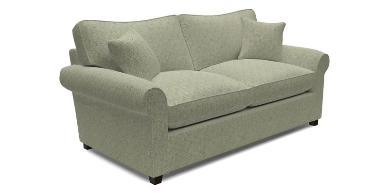 Waverley 3 Seater Sofa Bed in wo Tone Plain Biscuit