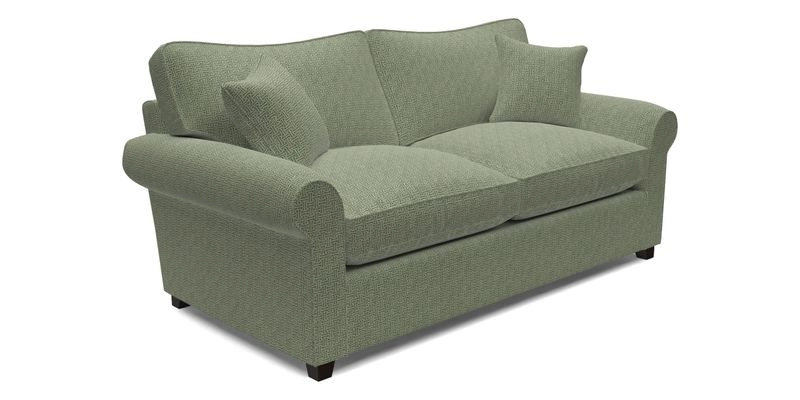 Waverley 3 Seater Sofa Bed in wo Tone Plain Biscuit