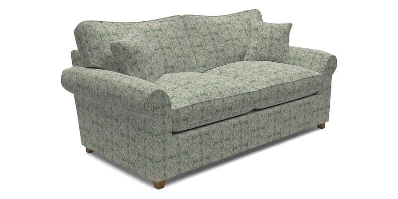 Waverley 3 Seater Sofa Bed in wo Tone Plain Biscuit