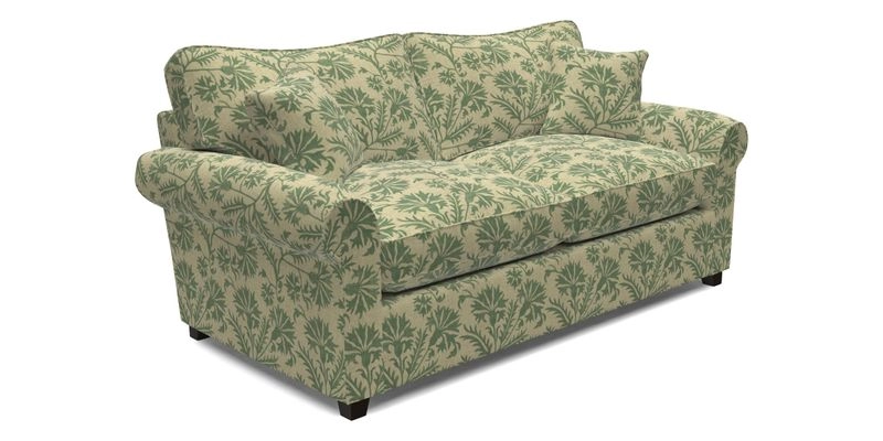 Waverley 3 Seater Sofa Bed in wo Tone Plain Biscuit
