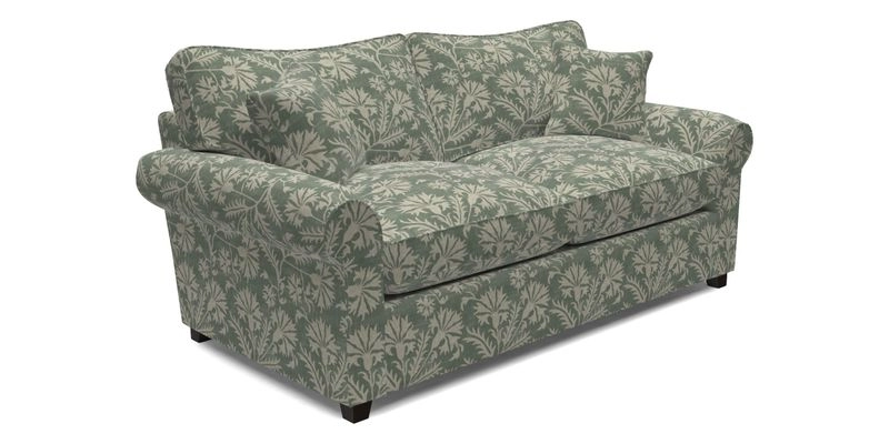 Waverley 3 Seater Sofa Bed in wo Tone Plain Biscuit