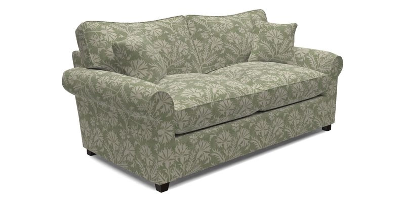 Waverley 3 Seater Sofa Bed in wo Tone Plain Biscuit