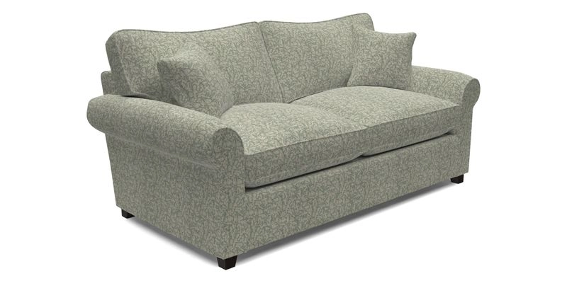 Waverley 3 Seater Sofa Bed in wo Tone Plain Biscuit