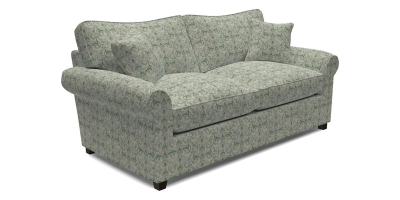 Waverley 3 Seater Sofa Bed in wo Tone Plain Biscuit