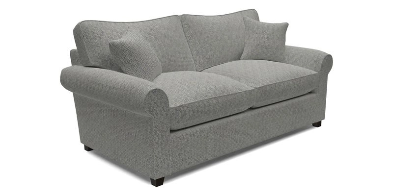 Waverley 3 Seater Sofa Bed in wo Tone Plain Biscuit