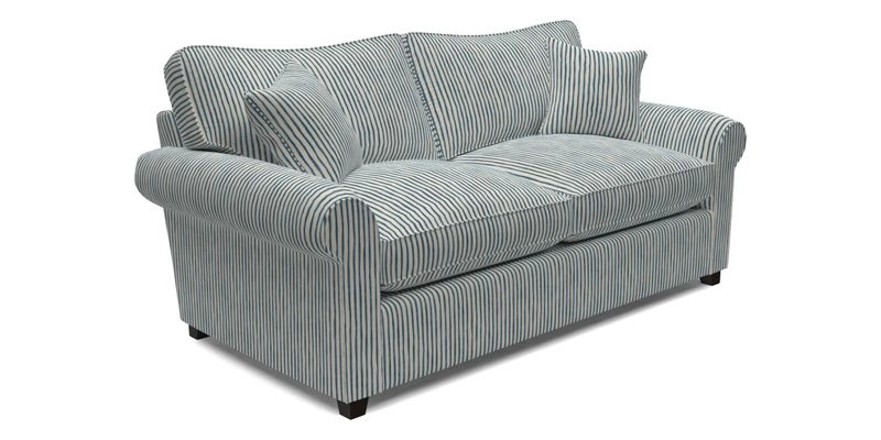 Waverley 3 Seater Sofa Bed in wo Tone Plain Biscuit