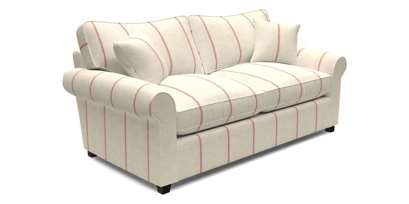 Waverley 3 Seater Sofa Bed in wo Tone Plain Biscuit