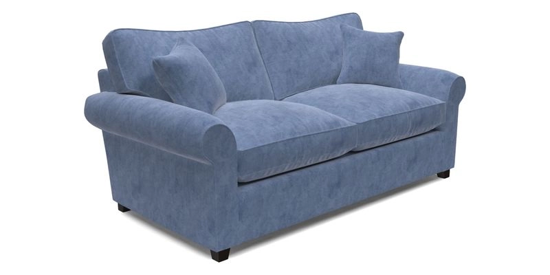 Waverley 3 Seater Sofa Bed in wo Tone Plain Biscuit