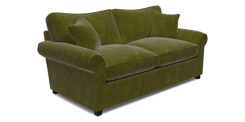Waverley 3 Seater Sofa Bed in wo Tone Plain Biscuit