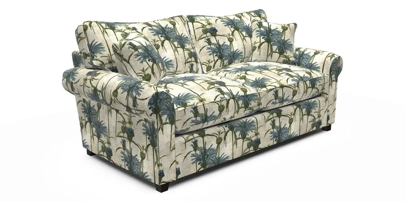 Waverley 3 Seater Sofa Bed in wo Tone Plain Biscuit