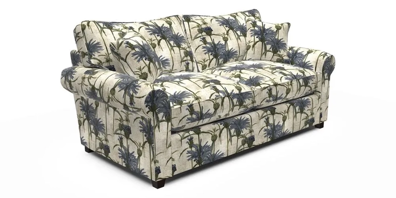 Waverley 3 Seater Sofa Bed in wo Tone Plain Biscuit